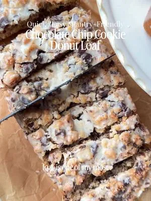 Chocolate Chip Cookie Donut Loaf