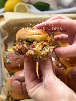 Bacon Jam Cheeseburger Sliders