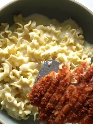 Crispy Parmesan Chicken with Creamy Lemon Pasta